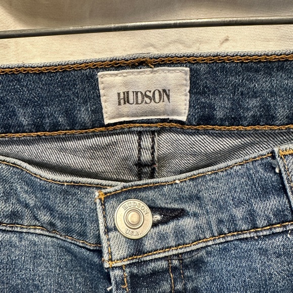 Hudson Riley Luxe Crop Raw Hem Straight Jeans 28 c20 - Picture 3 of 10